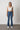 Womens High Waist Bootleg Denim