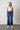 Patch Pocket Wide Leg Denim - Mid Blue
