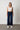 Patch Pocket Wide Leg Denim - Dark Blue